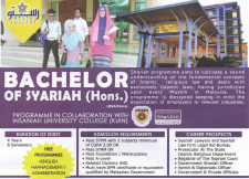 Degree In Shariah (Hons)