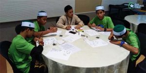 Bengkel Khat Bersama Pelajar Maahad Tahfiz Ismail Sempena Program Iktikaf Ramadhan