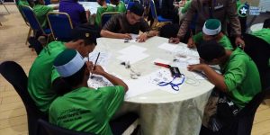 Bengkel Khat Bersama Pelajar Maahad Tahfiz Ismail Sempena Program Iktikaf Ramadhan