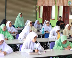 Bengkel Khat Restu International College di SAM Haji Dorani