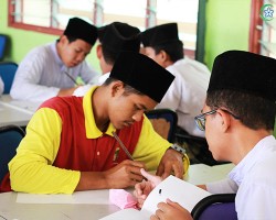 Bengkel Khat Restu International College di SAM Haji Dorani