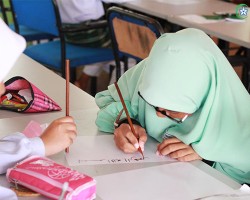 Bengkel Khat Restu International College di SAM Haji Dorani